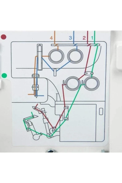 Janome 8002D Overlok Makinesi Taşınabilir Beyaz - 6