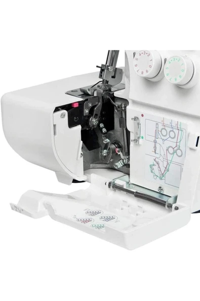 Janome 8002D Overlok Makinesi Taşınabilir Beyaz - 3