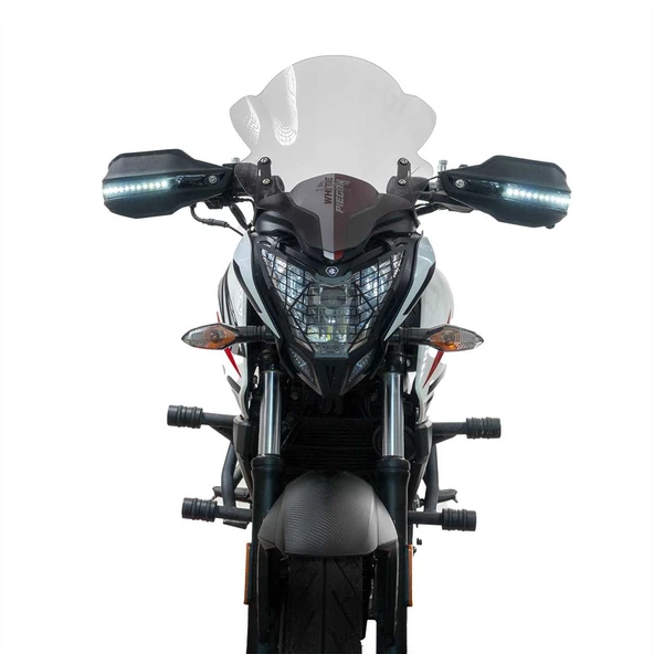 GP Kompozit Yamaha MT-25 2015-2024 Uyumlu Led Sinyalli Elcik Koruma Siyah - 2