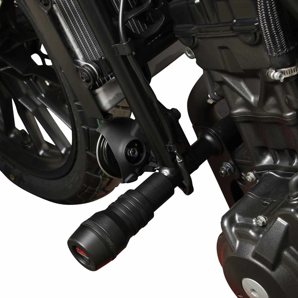 GP Kompozit Honda CL 250 2023-2024 Uyumlu Motor Koruma Takozu Siyah