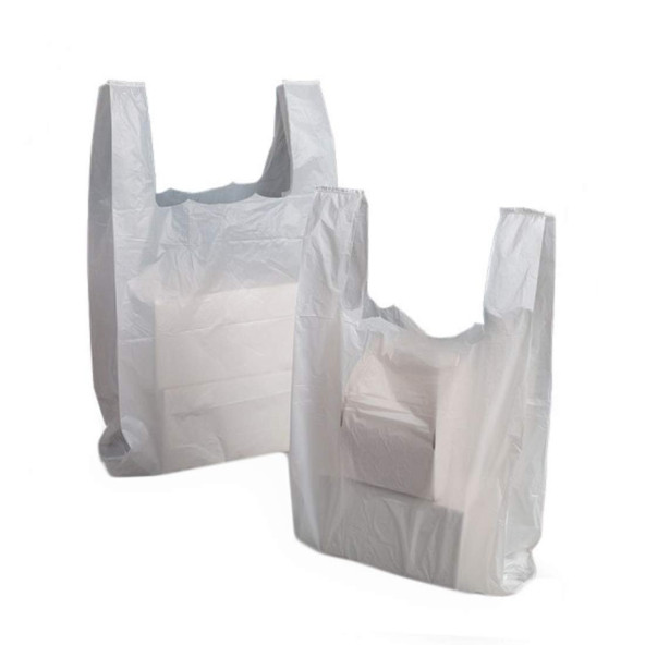 Kalın Beyaz Poşet Küçük Boy 5 Kg Hışır Atlet Poşet Market Manav Poşeti Çöp Poşeti - 2