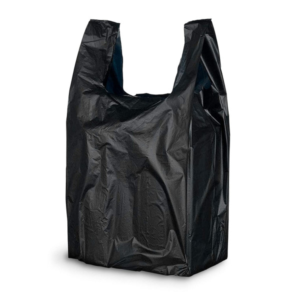 Siyah Kalın Poşet 3'lü Set (KÜÇÜK, ORTA, BÜYÜK) 3 Kg Market Manav Poşeti Hışır Atlet Poşet Çöp Poşeti - 4