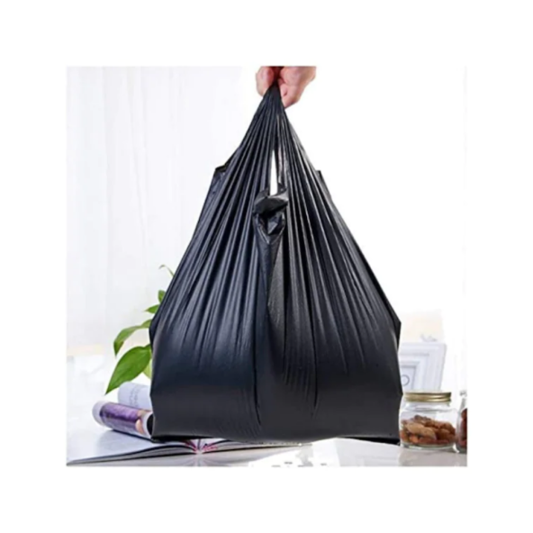 Siyah Kalın Poşet 3'lü Set (KÜÇÜK, ORTA, BÜYÜK) 3 Kg Market Manav Poşeti Hışır Atlet Poşet Çöp Poşeti - 7