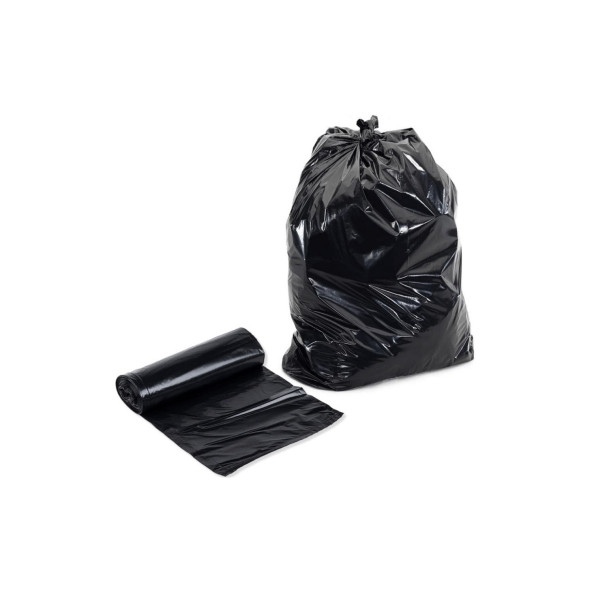 Kalın Çöp Torbası 500 gr X 5 Rulo Siyah Çöp Poşeti 80x110 Cm Jumbo Endüstriyel Çöp Torbası - 2