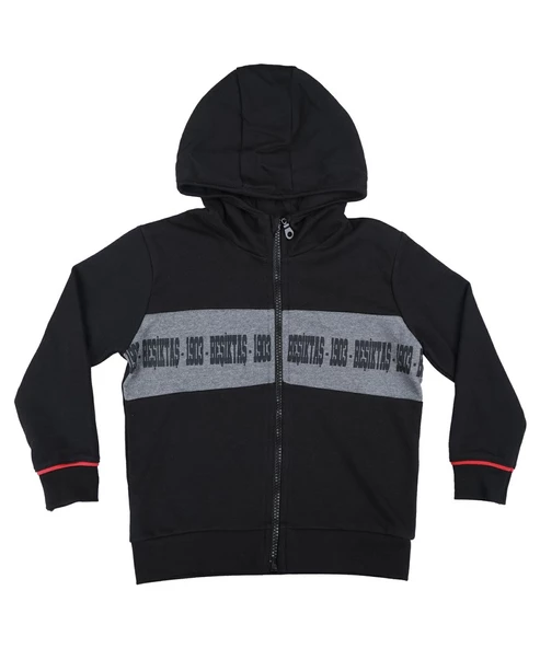 Beşiktaş Orijinal Çocuk Kapüşonlu Eşofman Takımı - 2