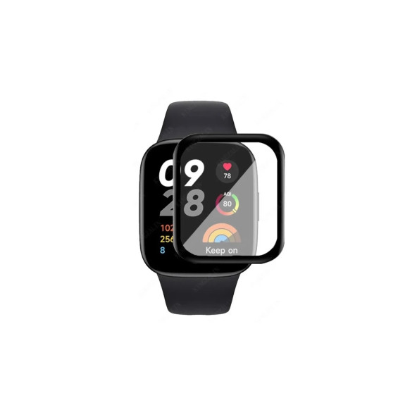 Xiaomi Redmi Watch 3 Active Akıllı Saat Uyumlu 9D Tam Kaplama Nano Ekran Koruyucu Jelatin