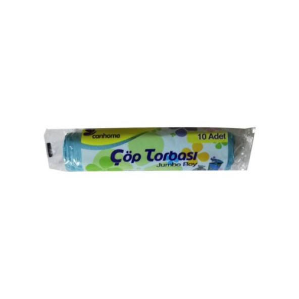 Çöp Torbası Jumbo Boy 10'lu X 5 Rulo Mavi Çöp Poşeti - 4
