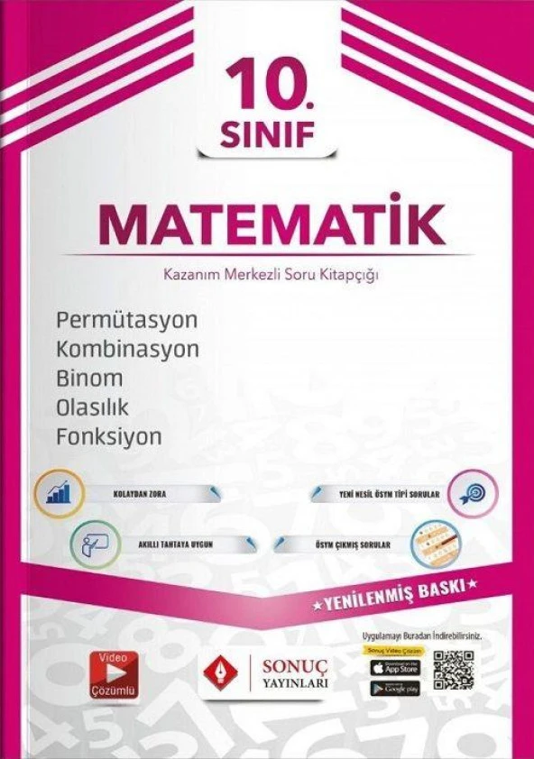 10. Sınıf Permütasyon Kombinasyon Binom Olasılık Sonuç Yayınları