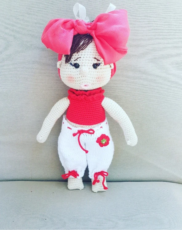 Fatoş Bebek Amigurumi Organik Oyuncak