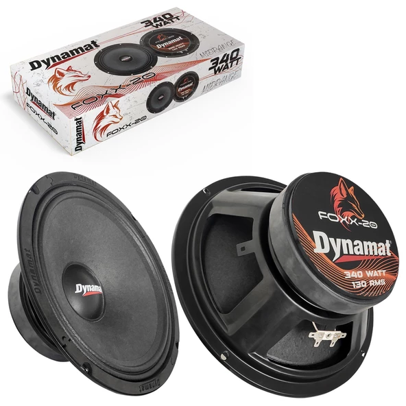 DYNAMAT FOXX-20 Oto Midrange 20cm 340 Watt 2 Adet