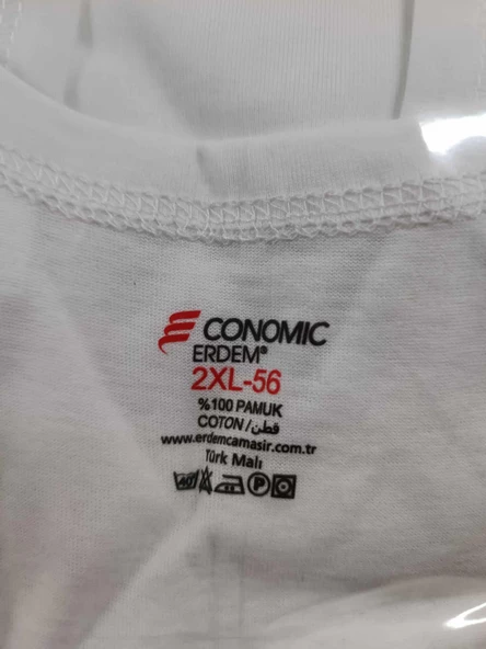 Erdem Erkek Penye Economic Klasik Askılı Atlet 1113 - 12 Adet - Resim 5