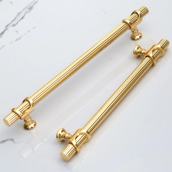 Arsin Altın Metal Kulp 160 mm-16 cm Mobilya Dolap Çekmece Kapak Mutfak Dolabı Kulpları Kulbu Kulpu - Resim 2