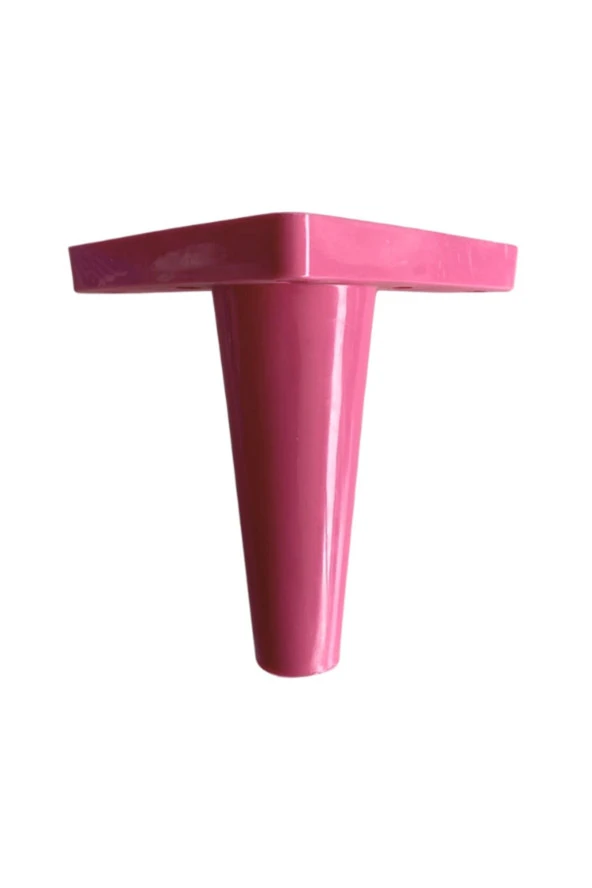 Pembe Plastik 14cm Rüzgar Ayak Mobilya Dolap ve Masa Ayağı(PEMBE 14cm)