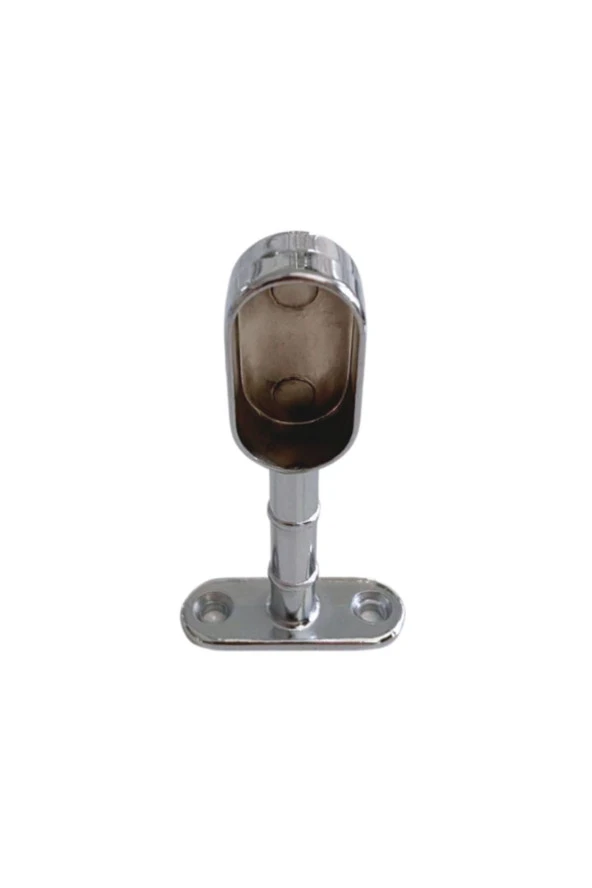 Oval Ayaklı Kapalı Askı Borusu Flanşı Mobilya Oval Boru Flanşı(İç Ölçüleri En:15mm Boy:25mm) - 3