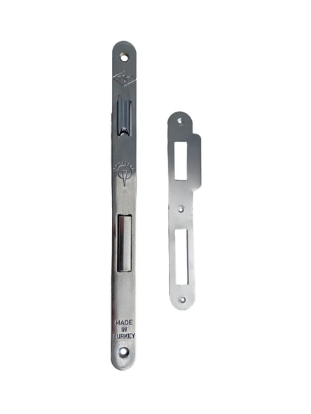 OVAL 45mm Gömme İç Kapı WC Kilidi Tuvalet ve Banyo Kapısı Kilidi(WC)(18mmx45mm) - 2