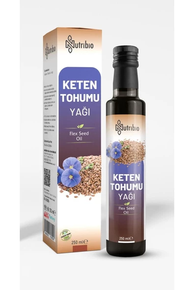 %100 Saf Analizli Keten Tohumu Yağı 250 ML Flex Seed Oil Soğuk Sıkım