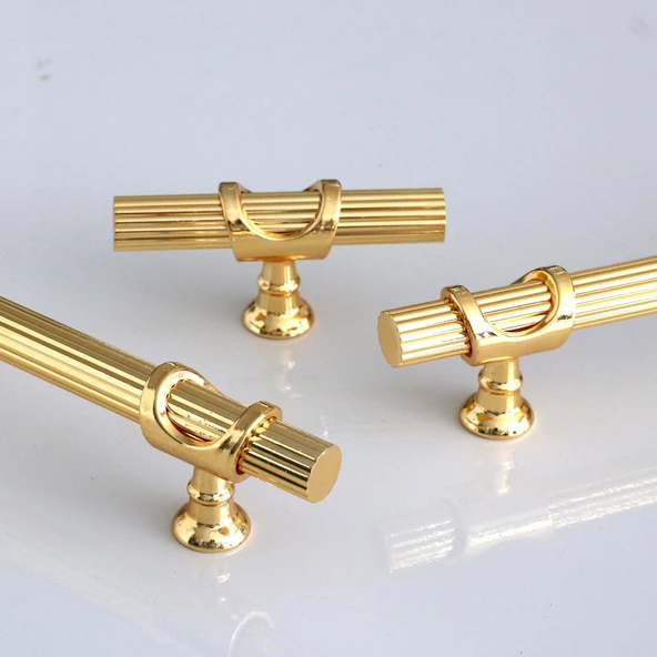Arsin Altın Metal Kulp 224 mm-22.4 cm Mobilya Dolap Çekmece Kapak Mutfak Dolabı Kulpları Kulbu Kulpu - 5