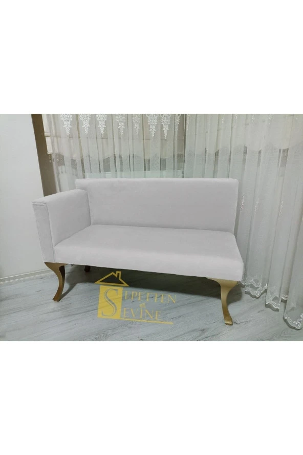 Sepetten Evine 110 cm Josefin Köşe Koltuğu, Kutu Kol, Kına Tahtı, Balkon Cafe Koltuğu