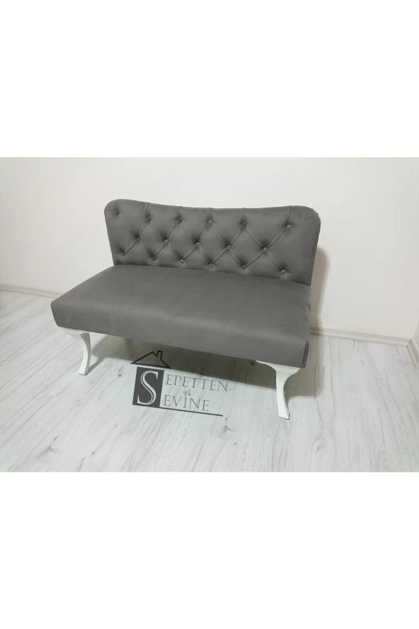 Sepetten Evine Sırtlı Bank Puf 100 Cm