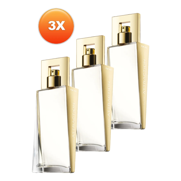 Avon Attraction Kadın Parfüm Edp 50 Ml. Üçlü Set