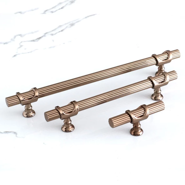 Arsin Bronz Metal Kulp 224 mm-22.4 cm Mobilya Dolap Çekmece Kapak Mutfak Dolabı Kulpları Kulbu Kulpu - 6