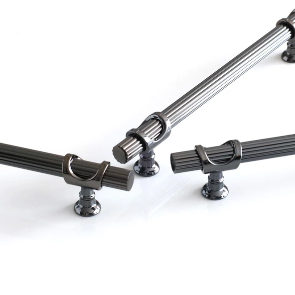 Arsin Füme Metal Kulp 160 mm-16 cm Mobilya Dolap Kapak Mutfak Çekmece Dolabı Kulpları Kulbu Kulpu - Resim 5