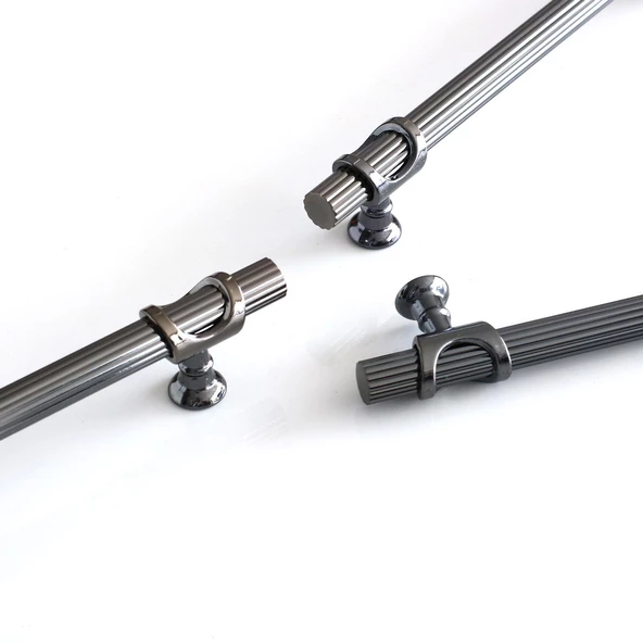 Arsin Füme Metal Kulp 160 mm-16 cm Mobilya Dolap Kapak Mutfak Çekmece Dolabı Kulpları Kulbu Kulpu - Resim 4