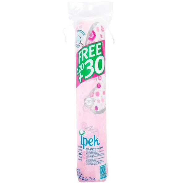 İpek Makyaj Temizleme Pedi 120+30 'lu