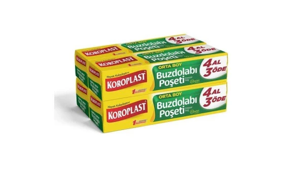 KOROPLAST 20Lİ 4 AL3 ÖDE ORTA BOY BUZDOLABI POŞETİ