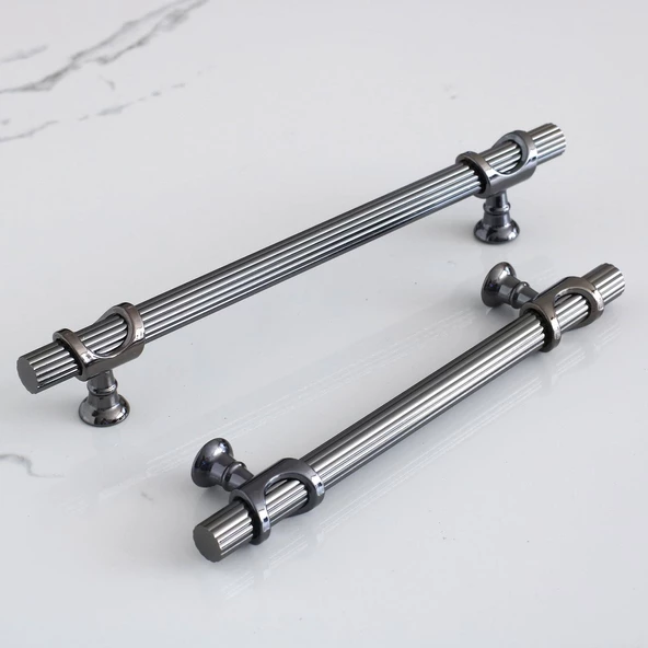 Arsin Füme Metal Kulp 224 mm-22.4 cm Dolap Mobilya Mutfak Kapak Çekmece Dolabı Kulpları Kulbu Kulpu - Resim 7