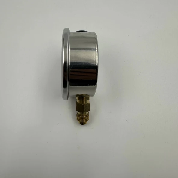 Manometre Gliserinli Alttan Çıkışlı Q63 - 0 - 100 Bar 1/4 - Resim 2