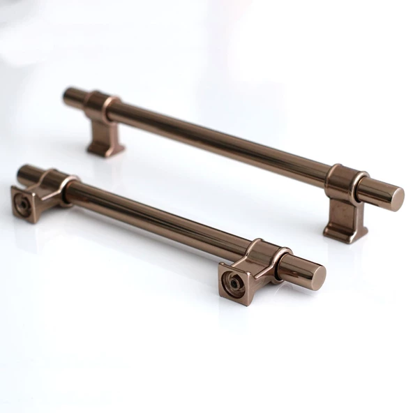 Hisar Bronz Metal Kulp 128 mm-12.8 cm Mobilya Dolap Mutfak Kapak Çekmece Dolabı Kulpları Kulbu Kulpu - 7