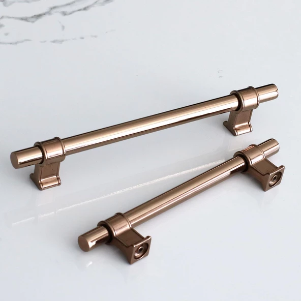 Hisar Bronz Metal Kulp 128 mm-12.8 cm Mobilya Dolap Mutfak Kapak Çekmece Dolabı Kulpları Kulbu Kulpu - 2