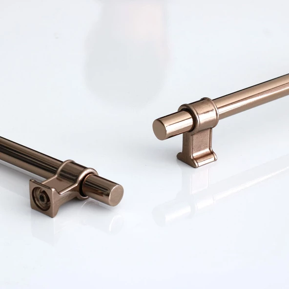 Hisar Bronz Metal Kulp 128 mm-12.8 cm Mobilya Dolap Mutfak Kapak Çekmece Dolabı Kulpları Kulbu Kulpu - 4