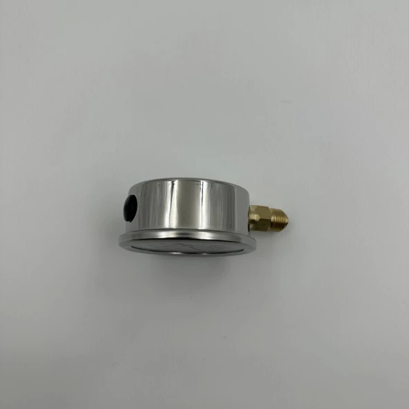 Manometre Gliserinli Alttan Çıkışlı Q63 - 0 - 40 Bar 1/4 - Resim 3