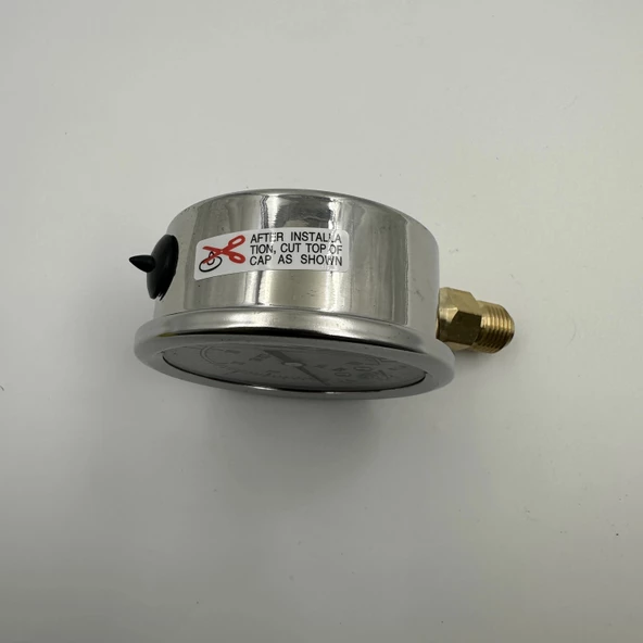 Manometre Gliserinli Alttan Çıkışlı Q63 - 0 - 4 Bar 1/4 - Resim 2