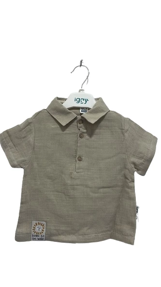 uğurböceğiçocuk 2'li Erkek Takım Born To Be Wild Gömlek Şort Takım 124114 - 8