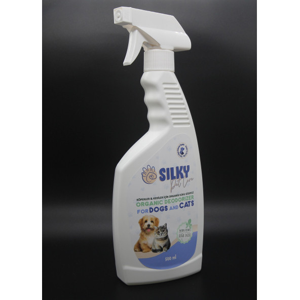 SILKY - Kedi için ORGANİK Koku Giderici Spreyi   (500ml )