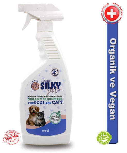 Silky - Kedi / Köpekler için Koku Giderici Sprey - Doğal içerikli 500 ml