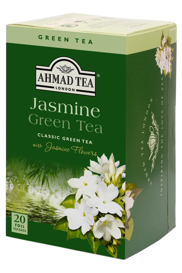 Ahmad Tea Jasmine Green Tea Bardak Poşet Çay 20 Adet