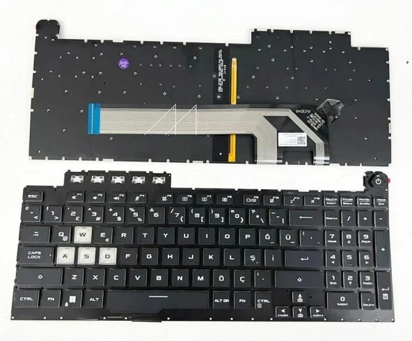 Asus TUF Gaming A15 FA506IU-BQ267 Klavye Tuş Takımı Aydınlatmalı