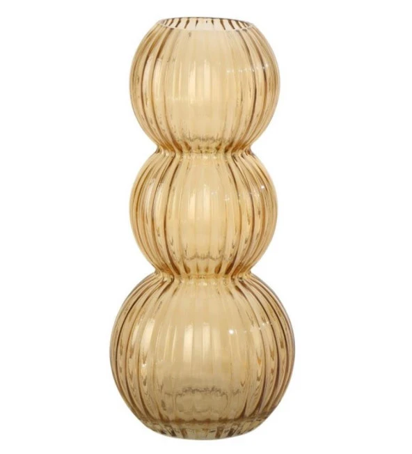 EVDEMA SARI CAM VAZO2  15*15*32 CM ürün görseli