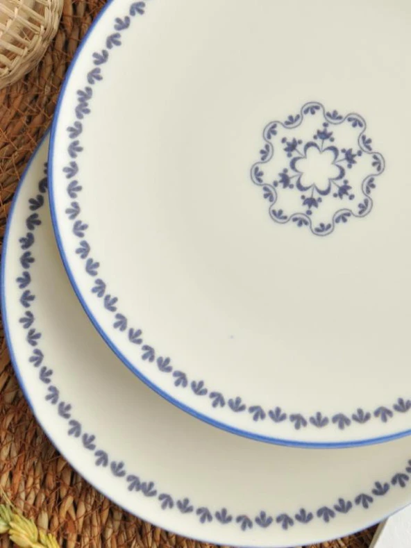 Sipahi Itır 2 li Porselen Pasta Tabağı 19 cm - Resim 2