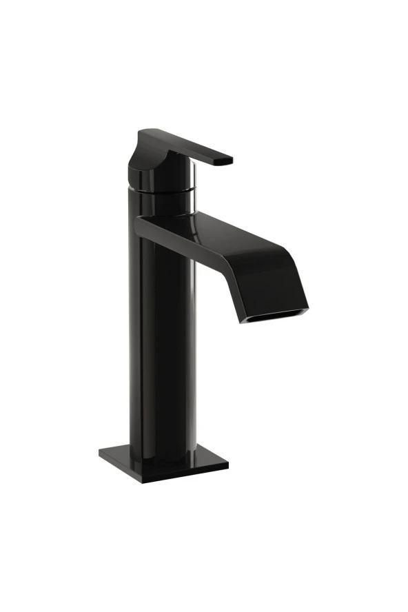 VitrA Suit A4281639 Lavabo Bataryası, Üstten Kumandalı, Parlak Siyah