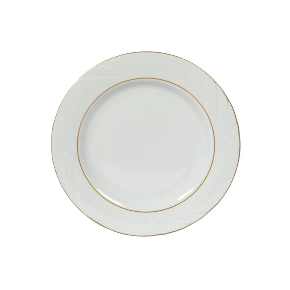 GÜRAL PORSELEN Soprano 6 Adet 16 cm Tatlı Tabağı Mat Altın Yaldız 23 - Resim 5