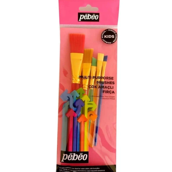 Pebeo Kids Fırça Seti 5'li - Resim 4