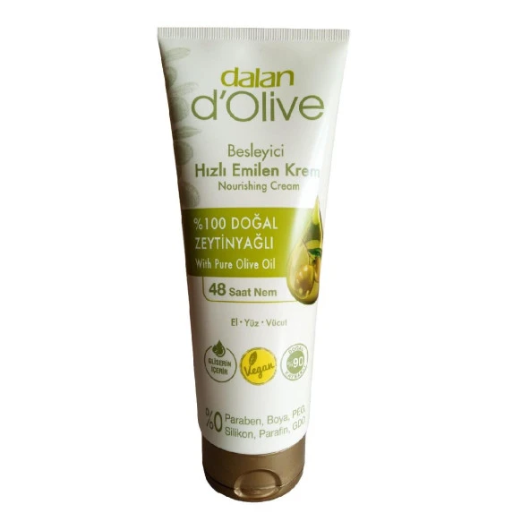 Dalan d'Olive Besleyici Hızlı Emilen Tüp Krem 250 ml
