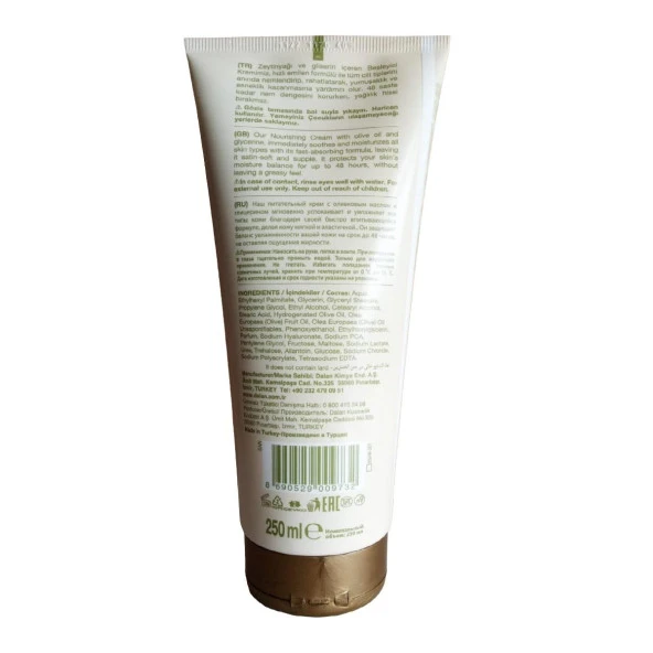 Dalan d'Olive Besleyici Hızlı Emilen Tüp Krem 250 ml - 2
