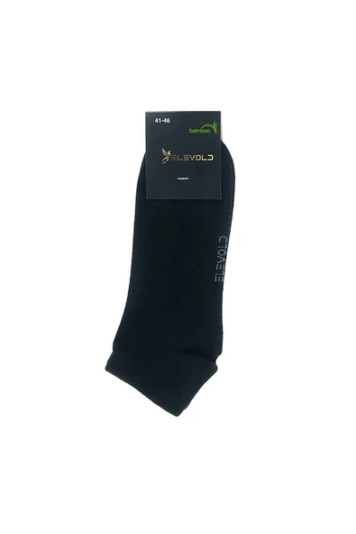 Premium 10 Çift Bambu Erkek Sıkmaz İz Bırakmaz Lastikli Patik Çorap (5 Siyah + 5 Beyaz) - 4