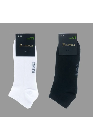 Premium 10 Çift Bambu Erkek Sıkmaz İz Bırakmaz Lastikli Patik Çorap (5 Siyah + 5 Beyaz) - 1